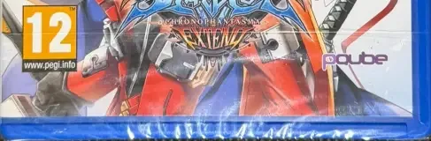 BlazBlue: Chrono Phantasma Extend, the PEGI square on its front