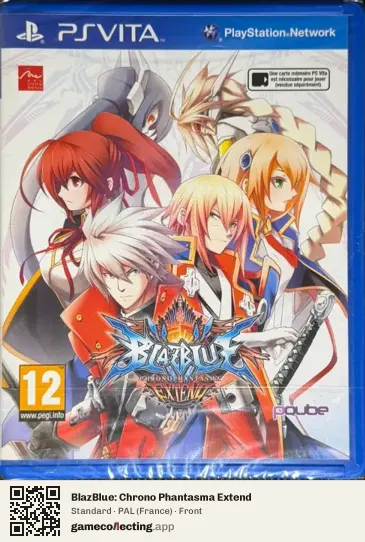 BlazBlue: Chrono Phantasma Extend PlayStation Vita, France box front