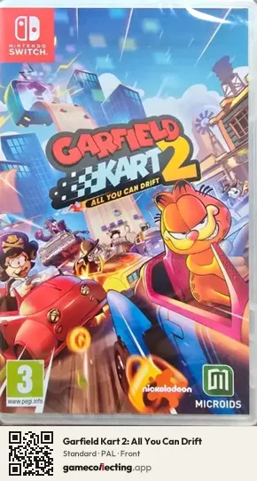 Garfield Kart 2: All You Can Drift Nintendo Switch, PAL box front