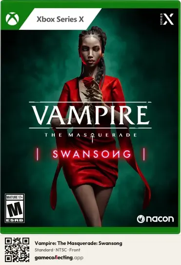 Vampire: The Masquerade: Swansong Xbox Series X, NTSC box front