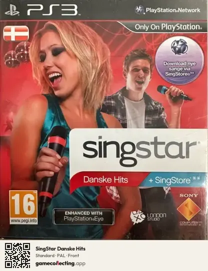 SingStar Danske Hits PlayStation 3, PAL box front