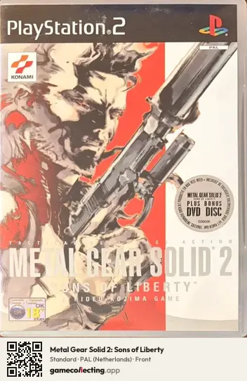 Metal Gear Solid 2: Sons of Liberty PlayStation 2, Netherlands box front