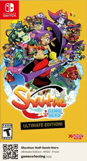 Shantae: Half-Genie Hero Nintendo Switch, NTSC box front