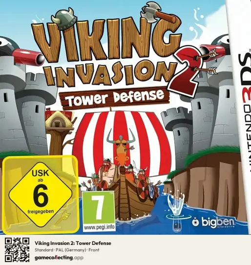 Viking Invasion 2: Tower Defense Nintendo 3DS, Germany box front