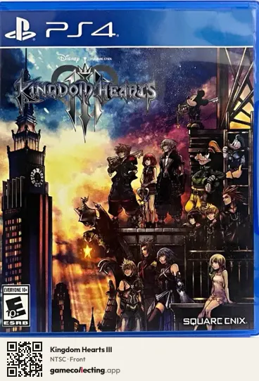 Kingdom Hearts III PlayStation 4, NTSC box front
