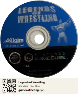 Legends of Wrestling Nintendo GameCube, PAL disc