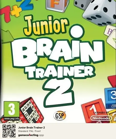Junior Brain Trainer 2 Nintendo DS, PAL box front