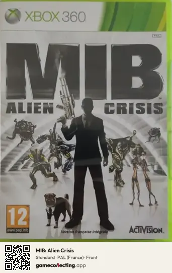 MIB: Alien Crisis Xbox 360, France box front