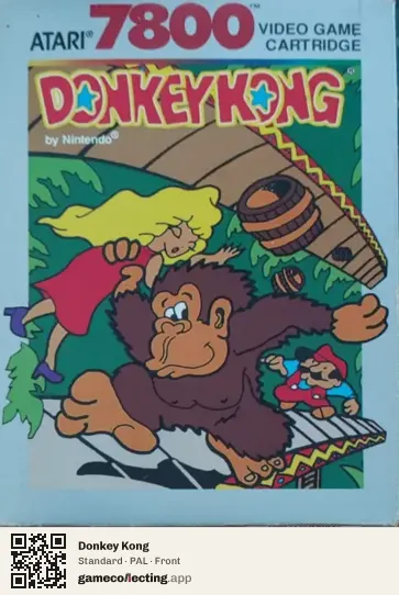 Donkey Kong Atari 7800, PAL box front