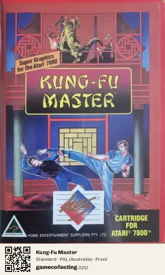 Kung-Fu Master Atari 7800, Australia box front
