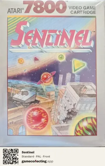 Sentinel Atari 7800, PAL box front