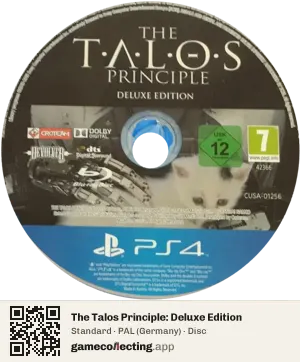 The Talos Principle: Deluxe Edition PlayStation 4, PAL disc
