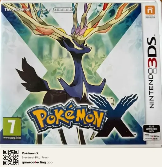 Pokémon X Nintendo 3DS, PAL box front
