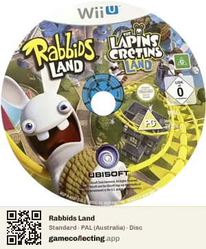 Rabbids Land Nintendo Wii U, PAL disc