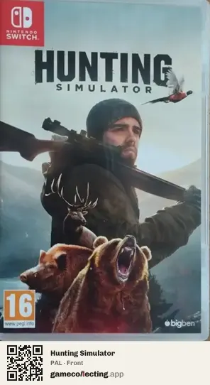 Hunting Simulator Nintendo Switch, PAL box front