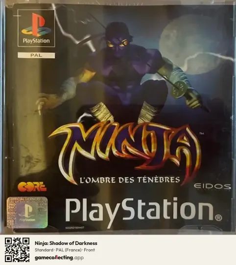 Ninja: Shadow of Darkness PlayStation, France box front