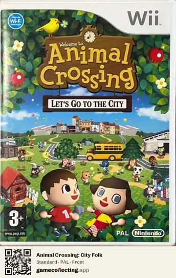 Animal Crossing: City Folk Nintendo Wii, PAL box front