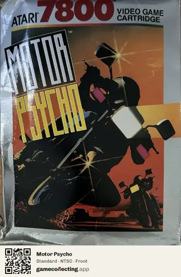 Motor Psycho Atari 7800, NTSC box front