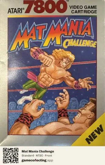 Mat Mania Challenge Atari 7800, NTSC box front