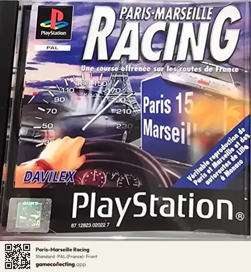 Paris-Marseille Racing PlayStation, France box front