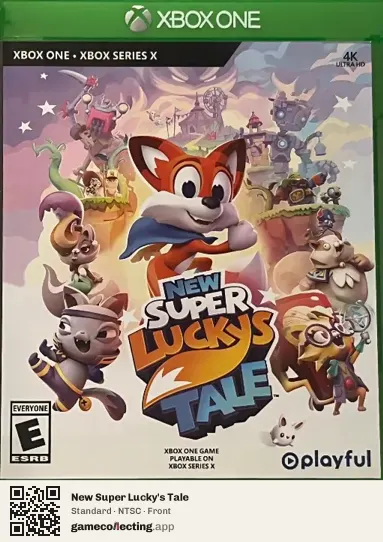 New Super Lucky's Tale Xbox One, NTSC box front