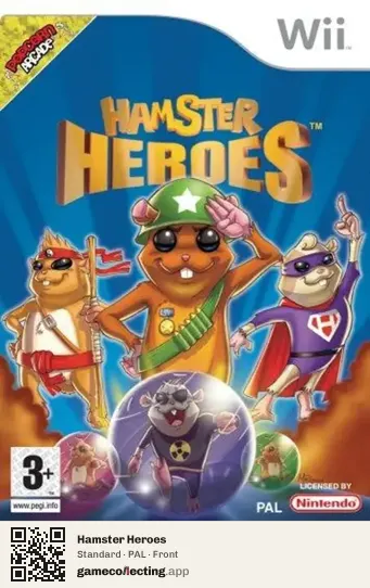 Hamster Heroes Nintendo Wii, PAL box front