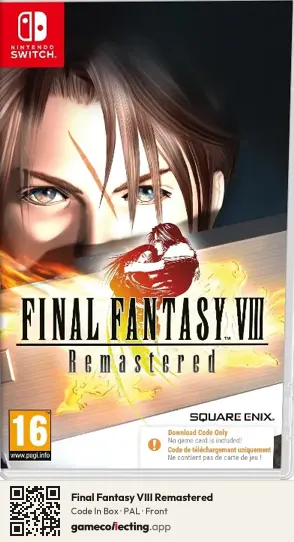 Final Fantasy VIII Remastered Nintendo Switch, PAL box front