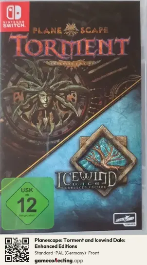 Planescape: Torment and Icewind Dale: Enhanced Editions Nintendo Switch, Germany box front