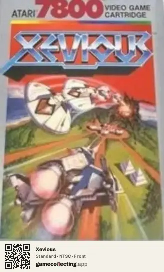 Xevious Atari 7800, NTSC box front