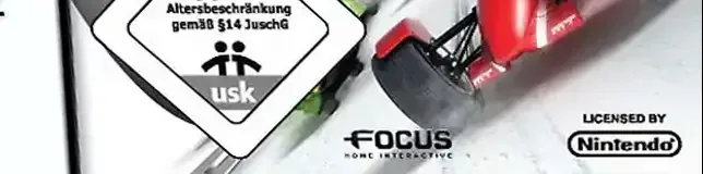 TrackMania DS, the USK square on its front