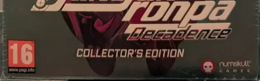 Danganronpa Decadence, the PEGI square on its front