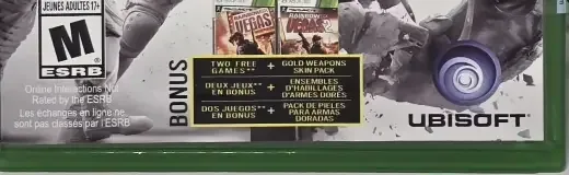 Tom Clancy's Rainbow Six Siege, the ESRB box on its front