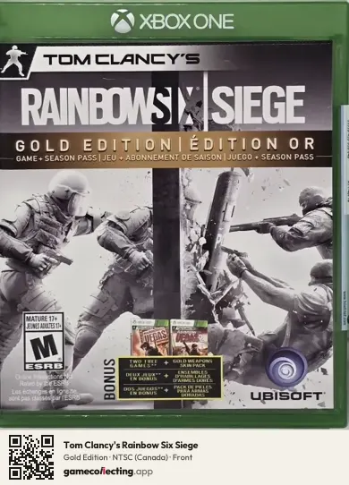 Tom Clancy's Rainbow Six Siege Xbox One, Canada box front