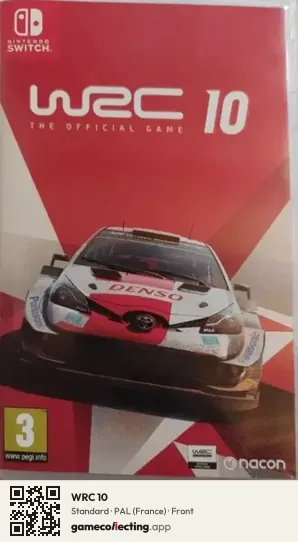 WRC 10 Nintendo Switch, France box front