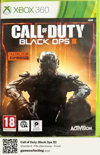Call of Duty: Black Ops III Xbox 360, Germany box front