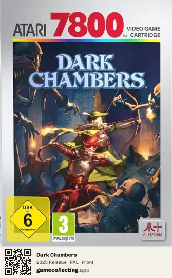 Dark Chambers Atari 7800, PAL box front