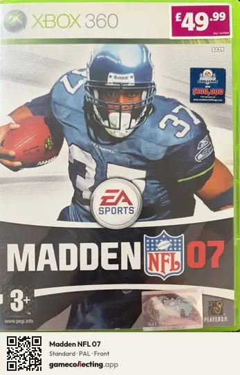 Madden NFL 07 Xbox 360, PAL box front