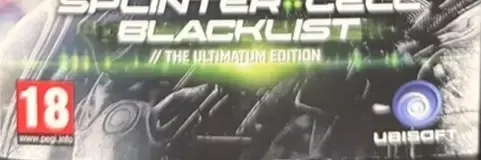 Tom Clancy's Splinter Cell: Blacklist, the PEGI square on its front