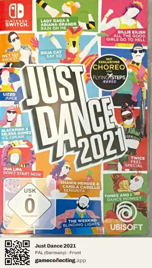 Just Dance 2021 Nintendo Switch, Germany box front
