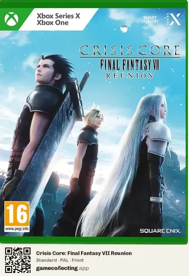 Crisis Core: Final Fantasy VII Reunion Xbox Series X, PAL box front