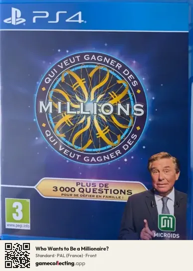 Who Wants to Be a Millionaire? PlayStation 4, France box front