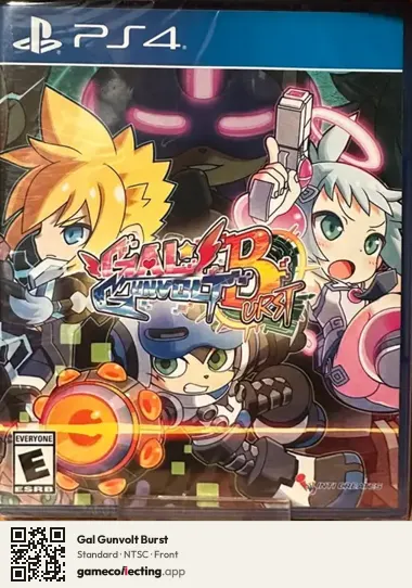 Gal Gunvolt Burst PlayStation 4, NTSC box front