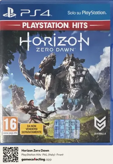 Horizon Zero Dawn PlayStation 4, Italy box front