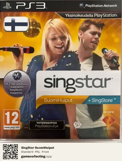 SingStar SuomiHuiput PlayStation 3, PAL box front