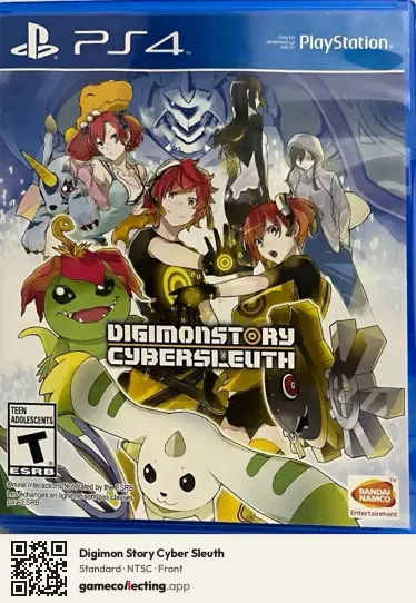 Digimon Story Cyber Sleuth PlayStation 4, NTSC box front