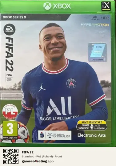 FIFA 22 Xbox Series X, Poland box front