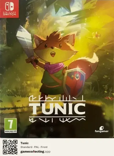 Tunic Nintendo Switch, PAL box front