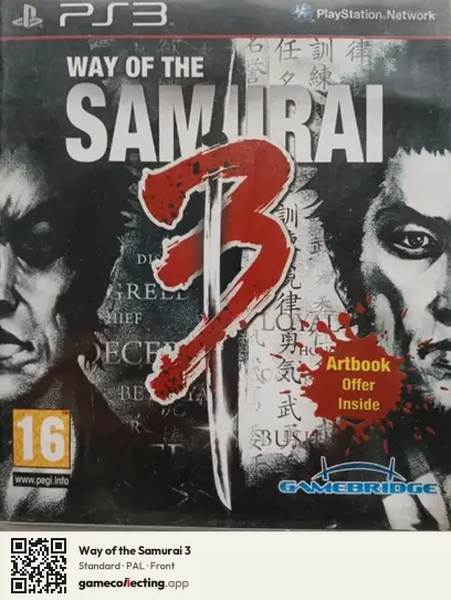 Way of the Samurai 3 PlayStation 3, PAL box front