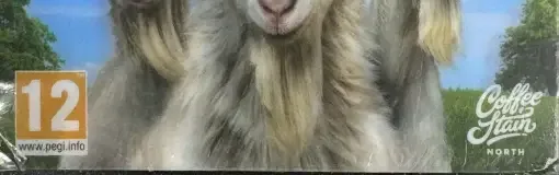 Goat Simulator 3, the PEGI square on its front
