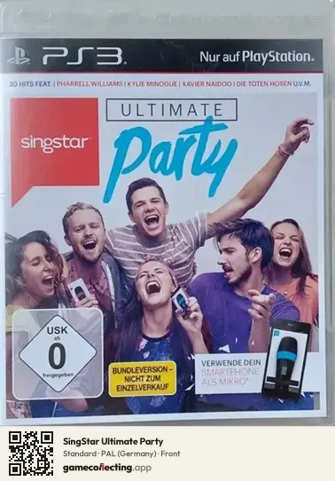 SingStar Ultimate Party PlayStation 3, Germany box front